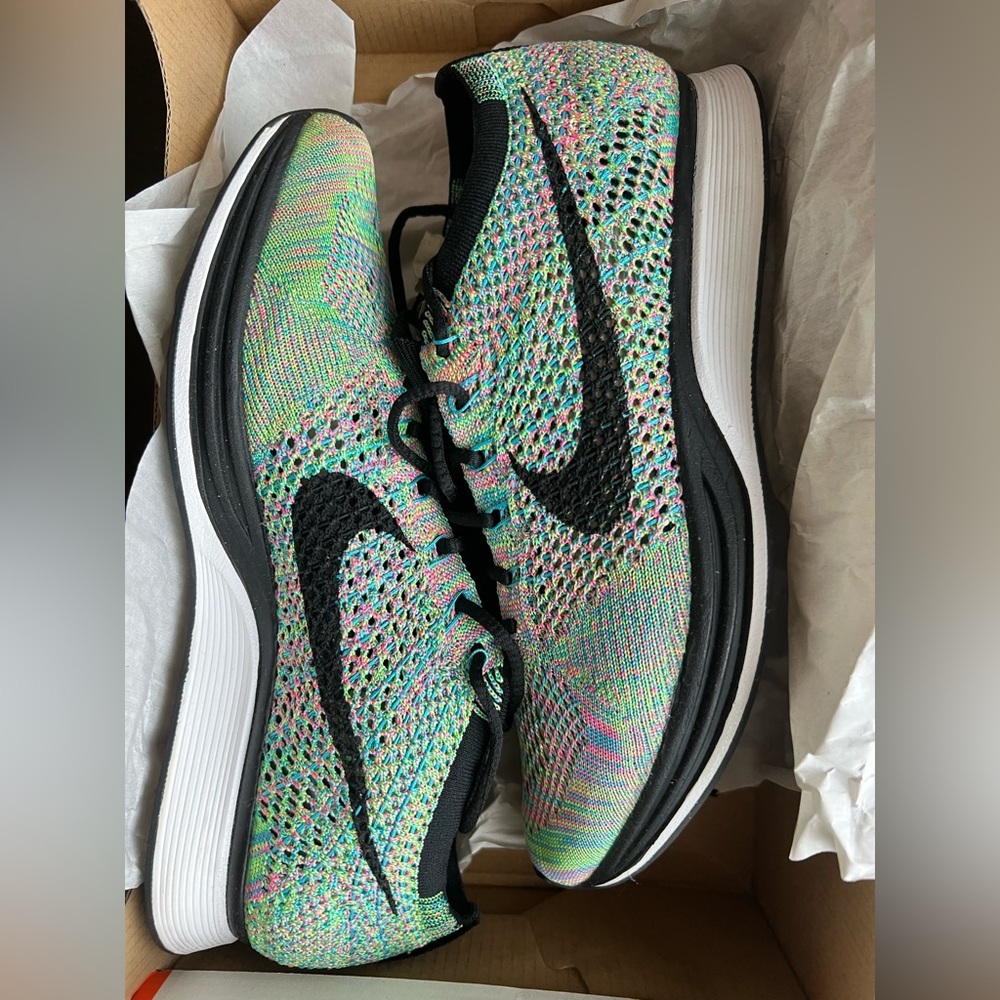 Nike Colorful Flyknit Running Shoes - Women’s 9 / Men’s 7.5
